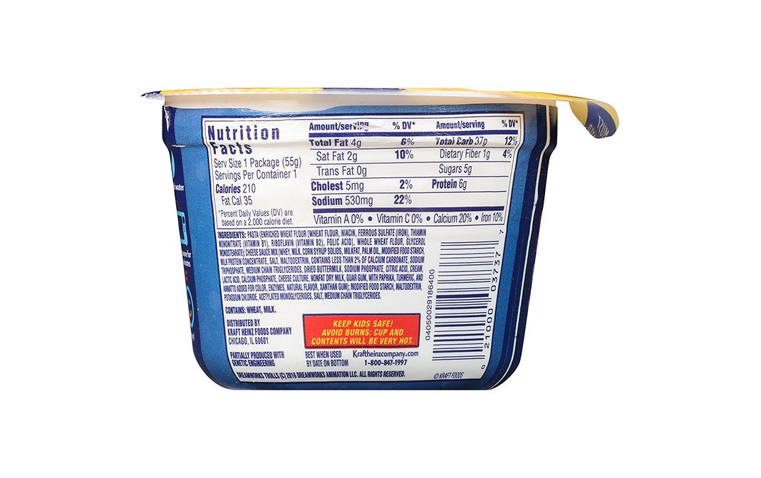 Kraft Macaroni & Cheese Dinner Trolls   Tub  55 grams